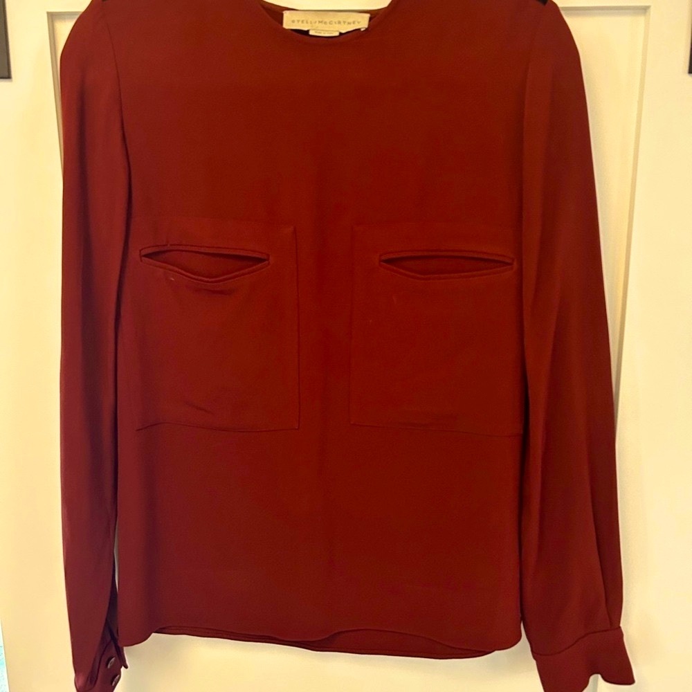 Stella McCartney Red Blouse Classic Style